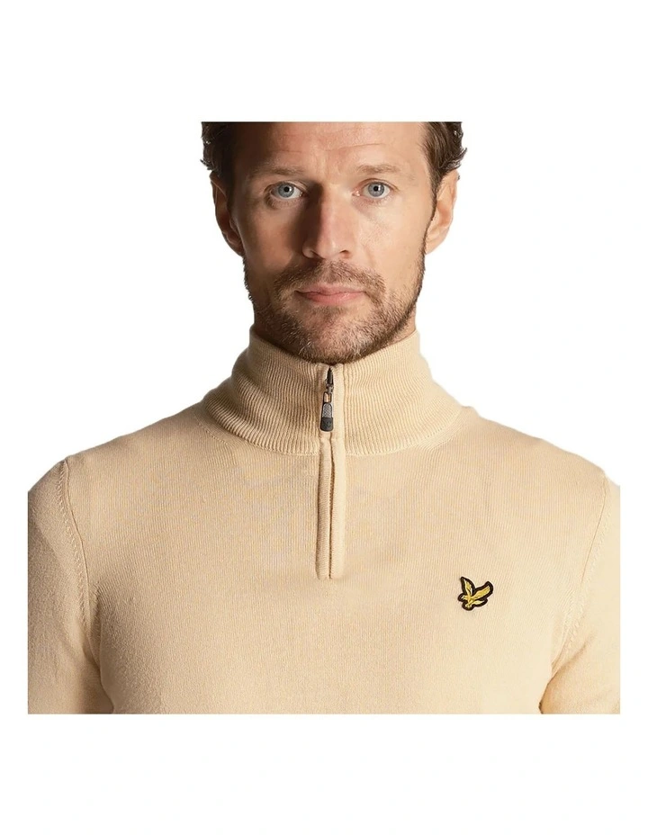 Golf Core 1/4 Zip Merino Mix in Sand Dune image 3