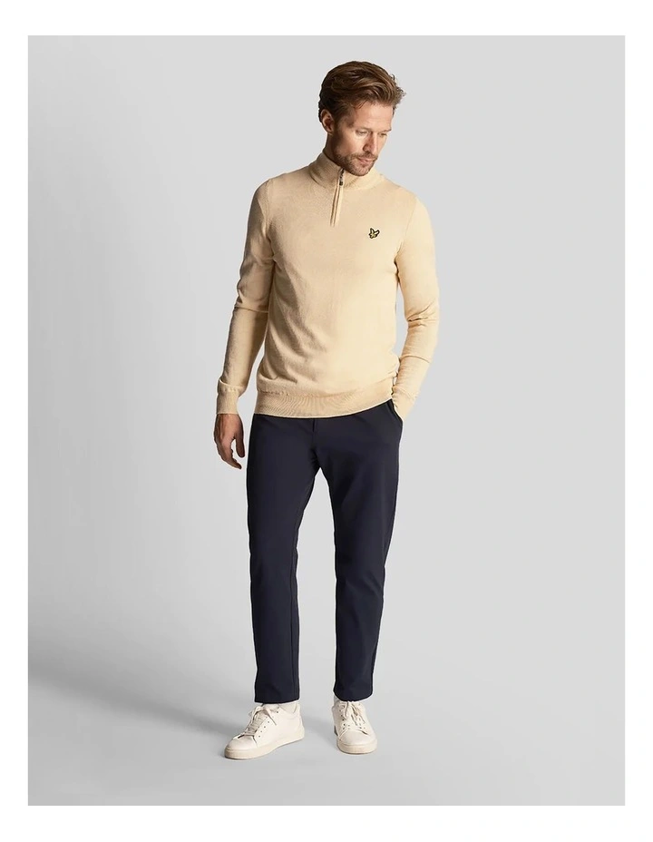 Golf Core 1/4 Zip Merino Mix in Sand Dune image 4