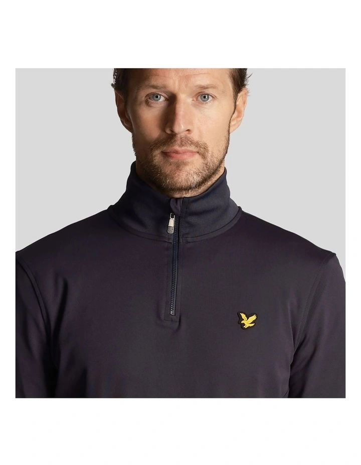 Tech 1/4 Zip Midlayer Knit in Dark Navy image 3