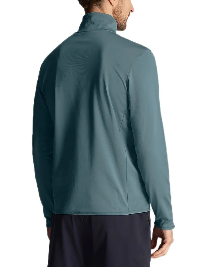 Tech 1/4 Zip Golf Midlayer in Iron Blue image 2