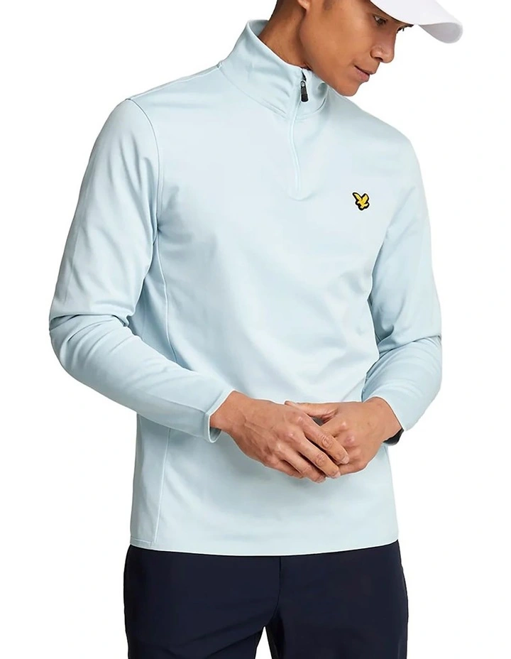 Tech 1/4 Zip Midlayer Knit in Club Blue image 1
