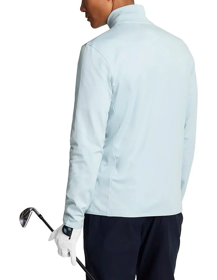 Tech 1/4 Zip Midlayer Knit in Club Blue image 2