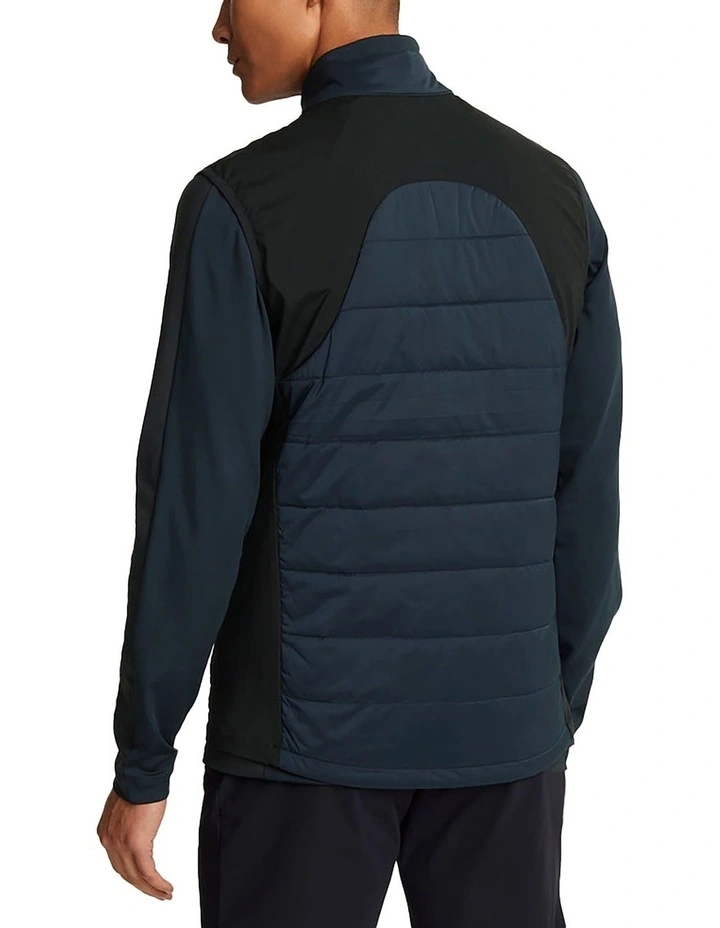 Wadded Golf Gilet Vest in Navy image 2