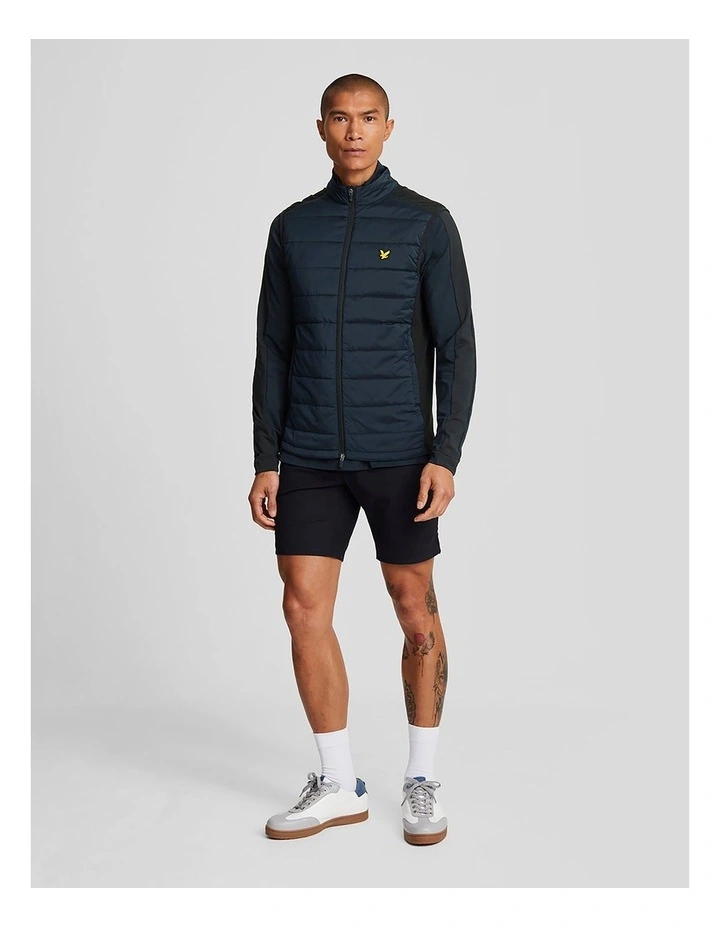 Wadded Golf Gilet Vest in Navy image 4