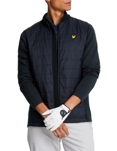 Golf Baffle Quilted Jacket in Navy