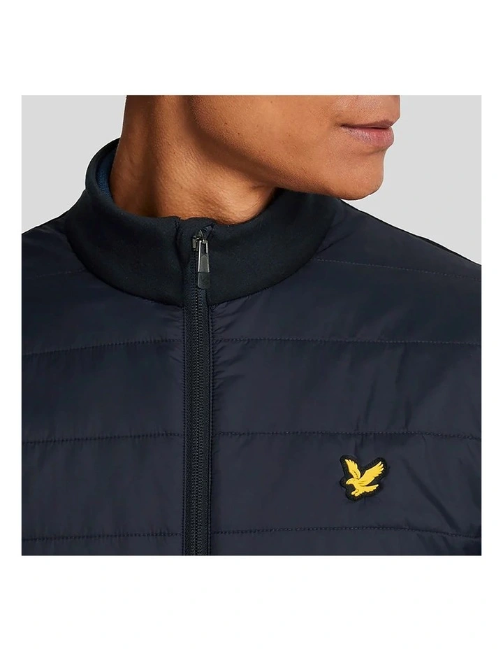 Golf Baffle Quilted Jacket in Navy image 3