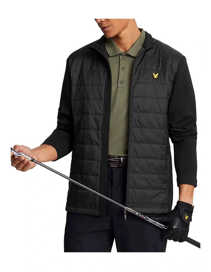 Golf Baffle Quilted Jacket in Jet Black image 1