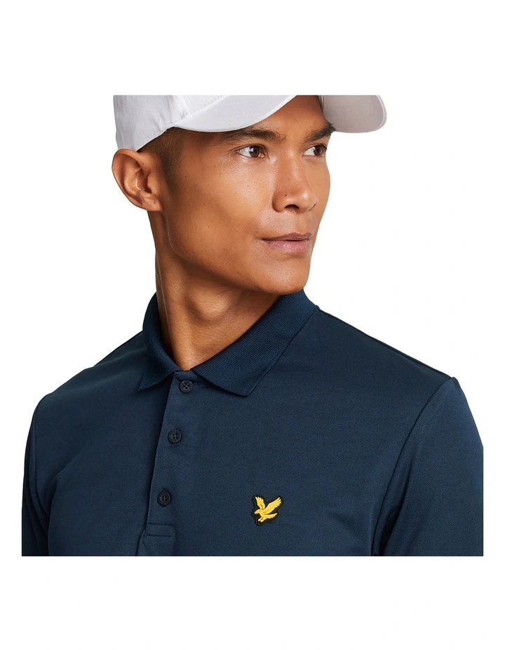 Golf Tech Polo Shirt in Navy image 3