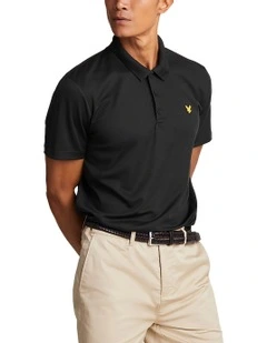 Golf Tech Polo Shirt in Jet Black