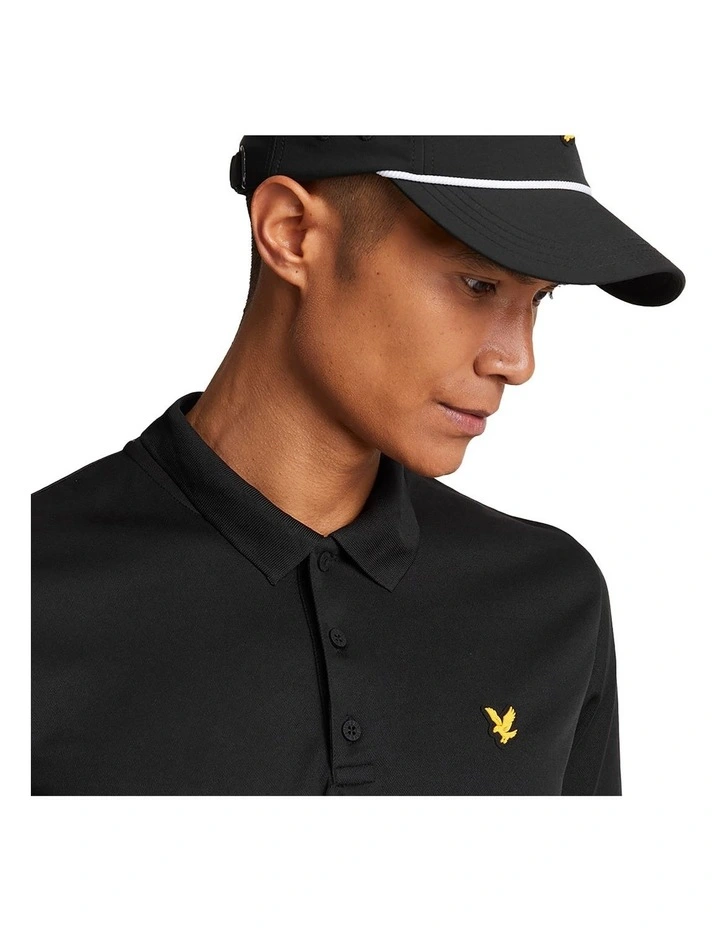 Golf Tech Polo Shirt in Jet Black image 3