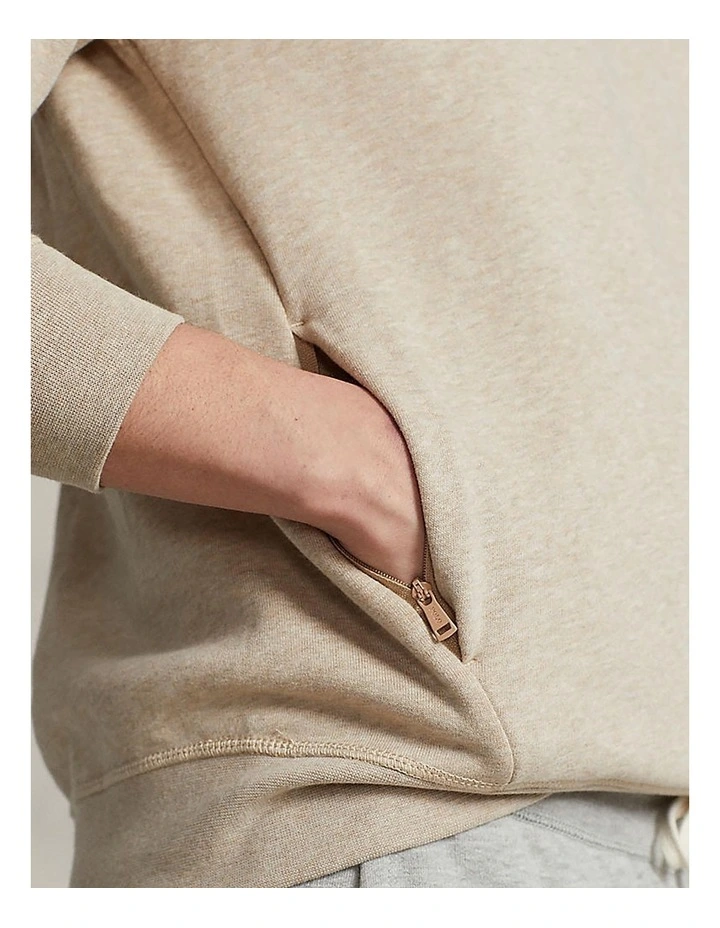 Classic Fit Performance Sweatshirt in Sand Heather image 4