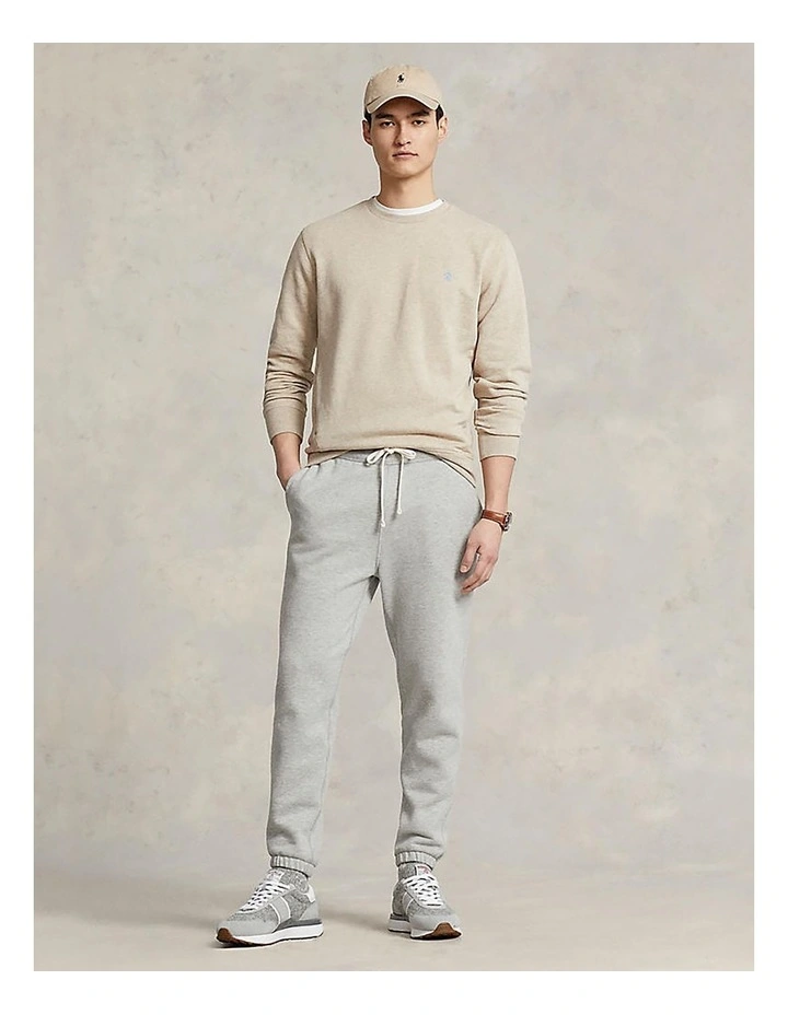 Classic Fit Performance Sweatshirt in Sand Heather image 5