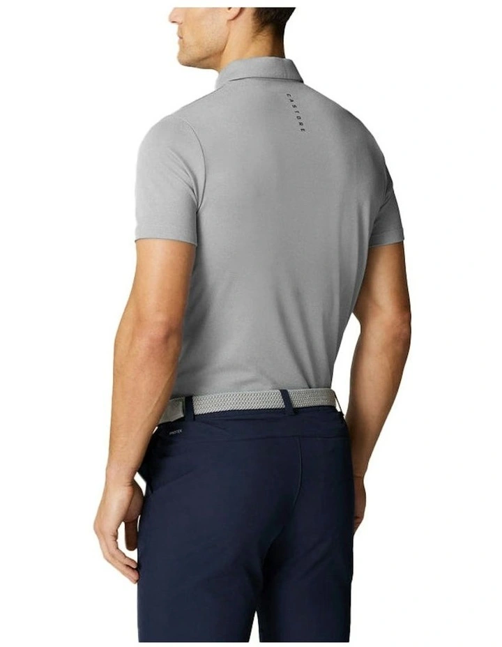 Pinnacle Engineered Knit Polo Golf Shirt in Grey image 2
