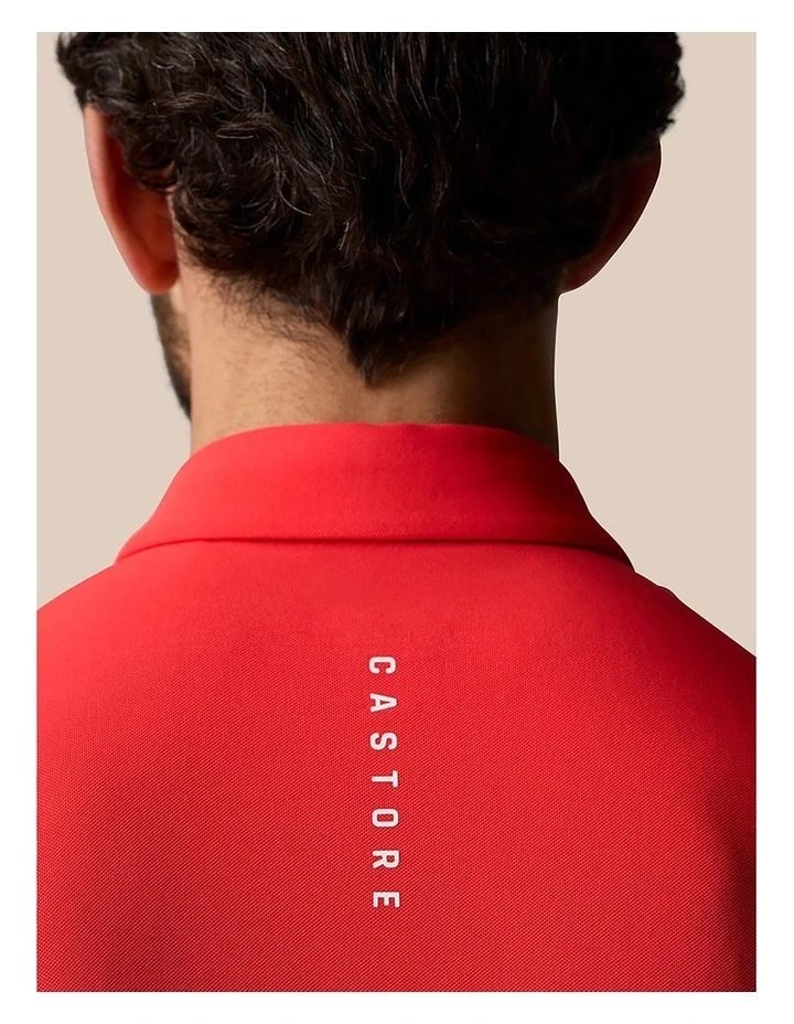 Club Classic Polo Golf Shirt in Red image 4