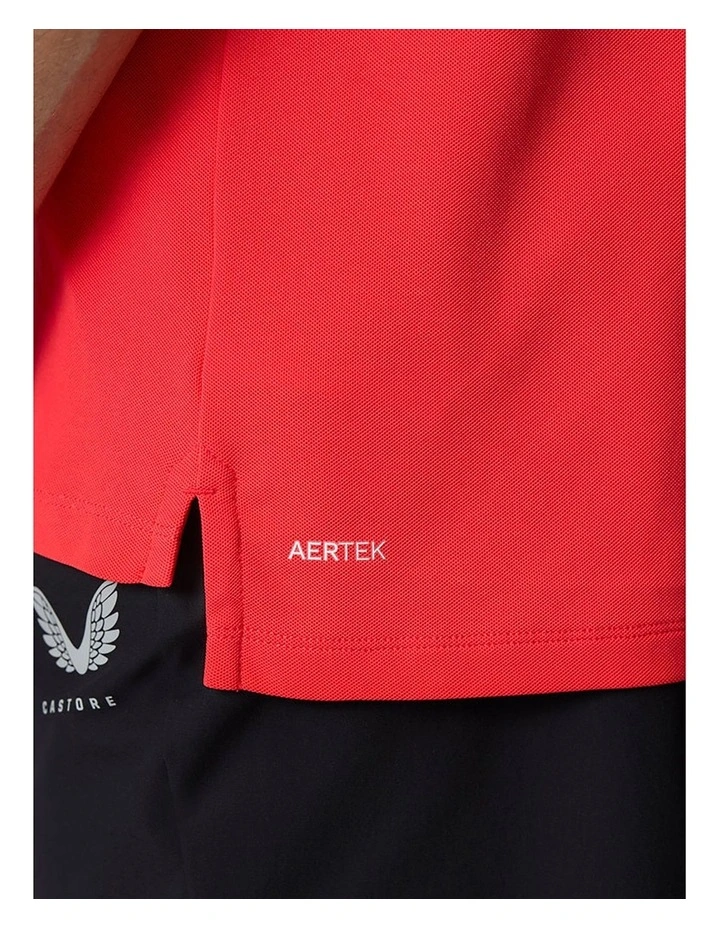 Club Classic Polo Golf Shirt in Red image 5