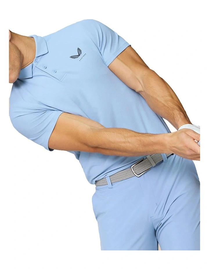 Club Classic Polo Golf Shirt in Sky Blue image 3