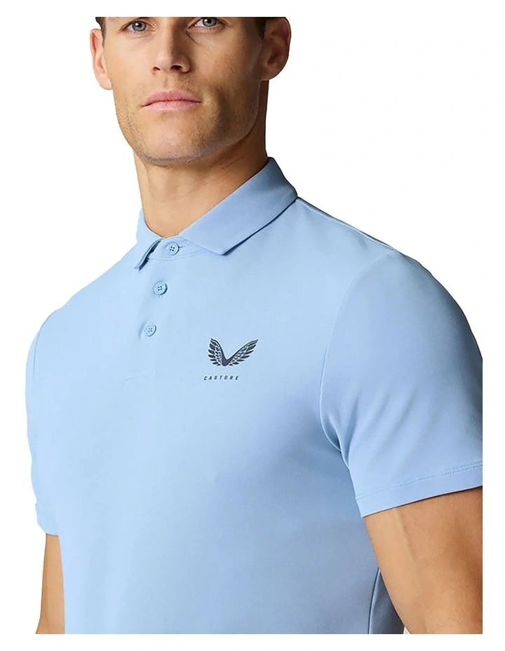 Club Classic Polo Golf Shirt in Sky Blue image 6