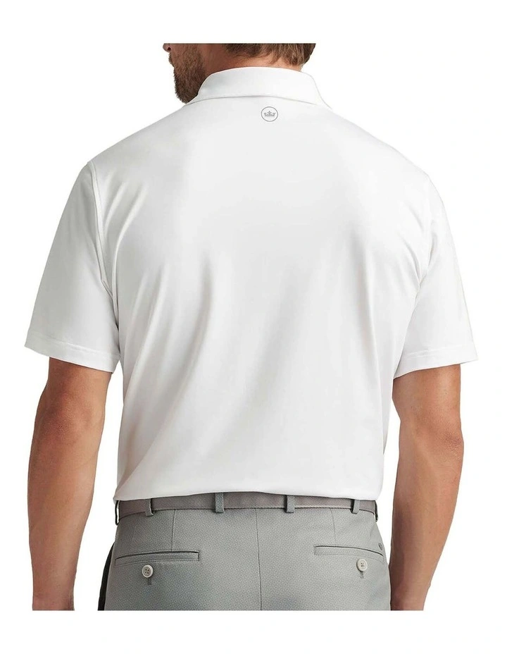 Peter Millar Performance Stretch Jersey Golf Shirt in White image 2