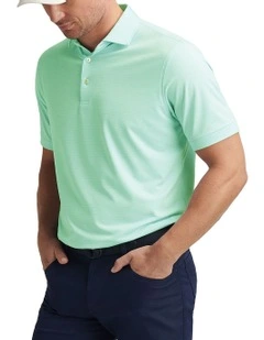 Peter Millar Jubilee Performance Jersey Polo Shirt in Pear Tart