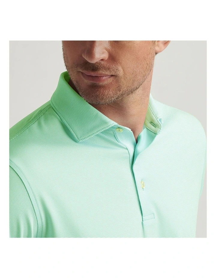 Peter Millar Jubilee Performance Jersey Polo Shirt in Pear Tart image 3