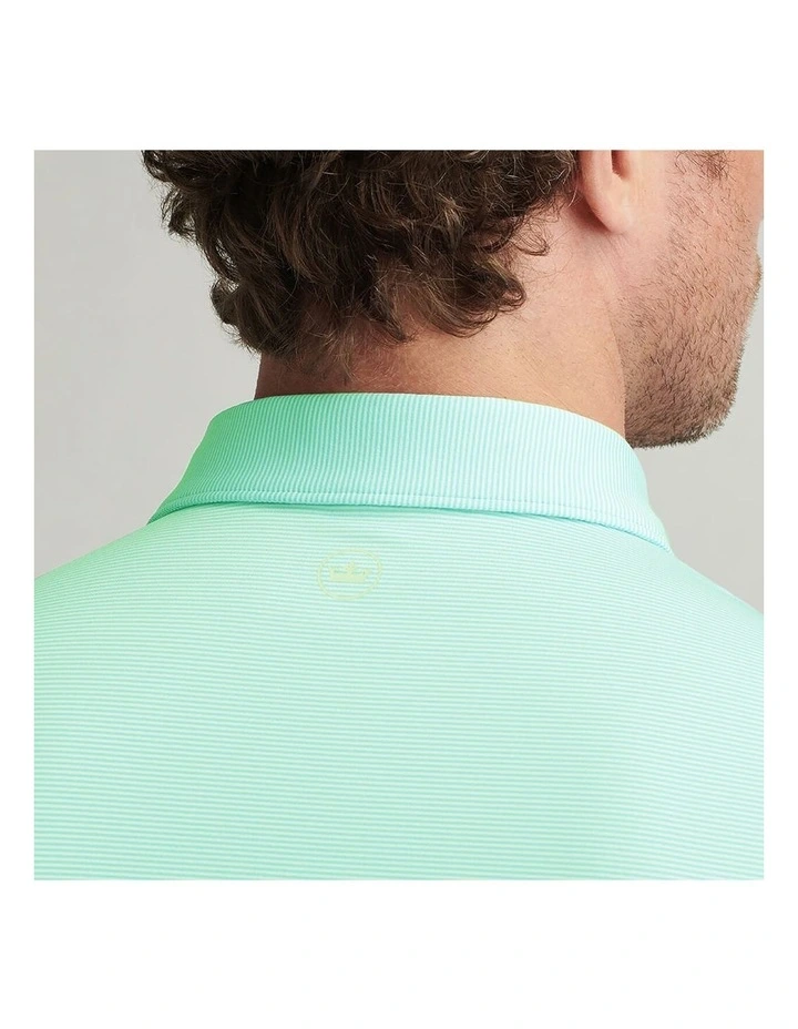 Peter Millar Jubilee Performance Jersey Polo Shirt in Pear Tart image 4