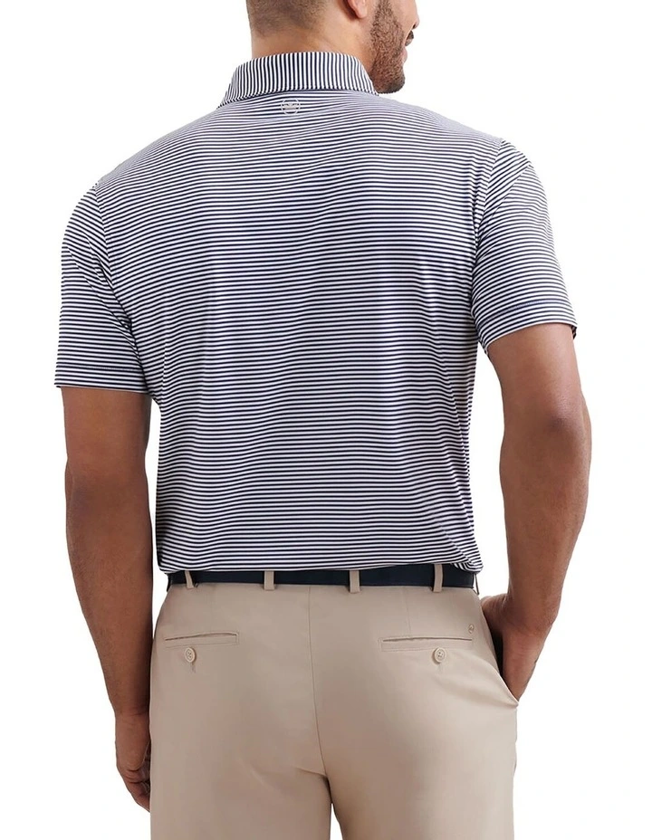 Peter Millar Hales Performance Jersey Polo Shirt in Navy image 2