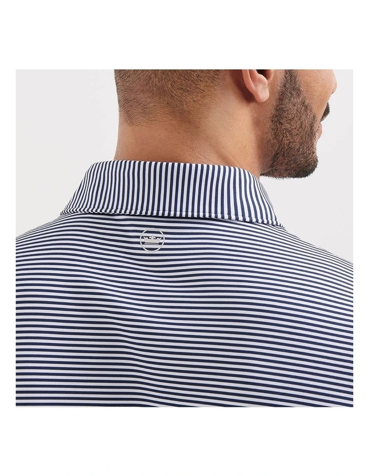Peter Millar Hales Performance Jersey Polo Shirt in Navy image 3