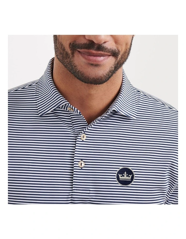 Peter Millar Hales Performance Jersey Polo Shirt in Navy image 4