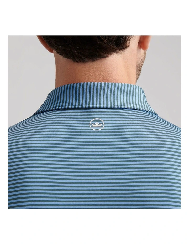 Peter Millar Hales Performance Jersey Polo Shirt in Blue image 3