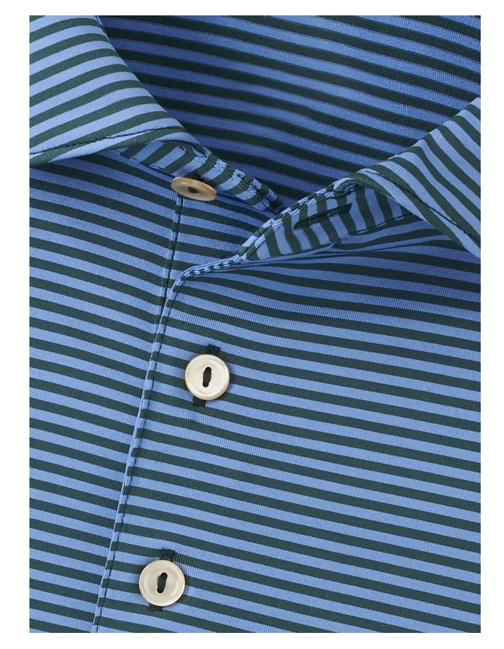 Peter Millar Hales Performance Jersey Polo Shirt in Blue image 5