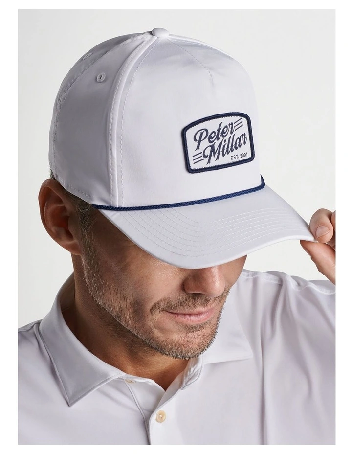 Peter Millar Clubhouse Rope Cap in =White image 2