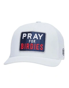 G Fore Pray For Birdies Snapback Cap in Snow