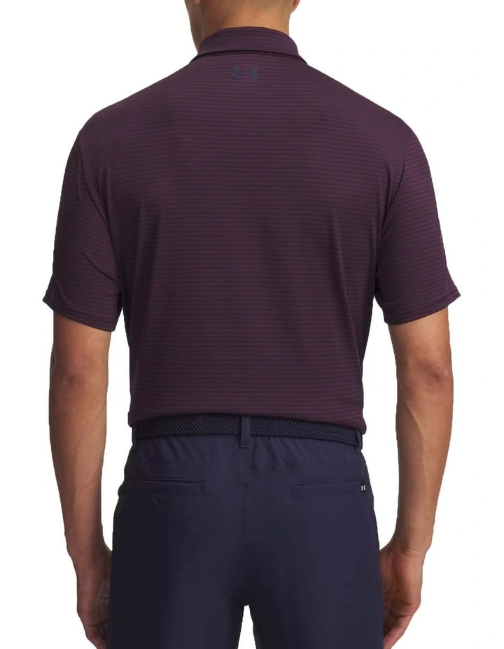 Under Armour Playoff Stripe Polo Shirt in Blue image 2