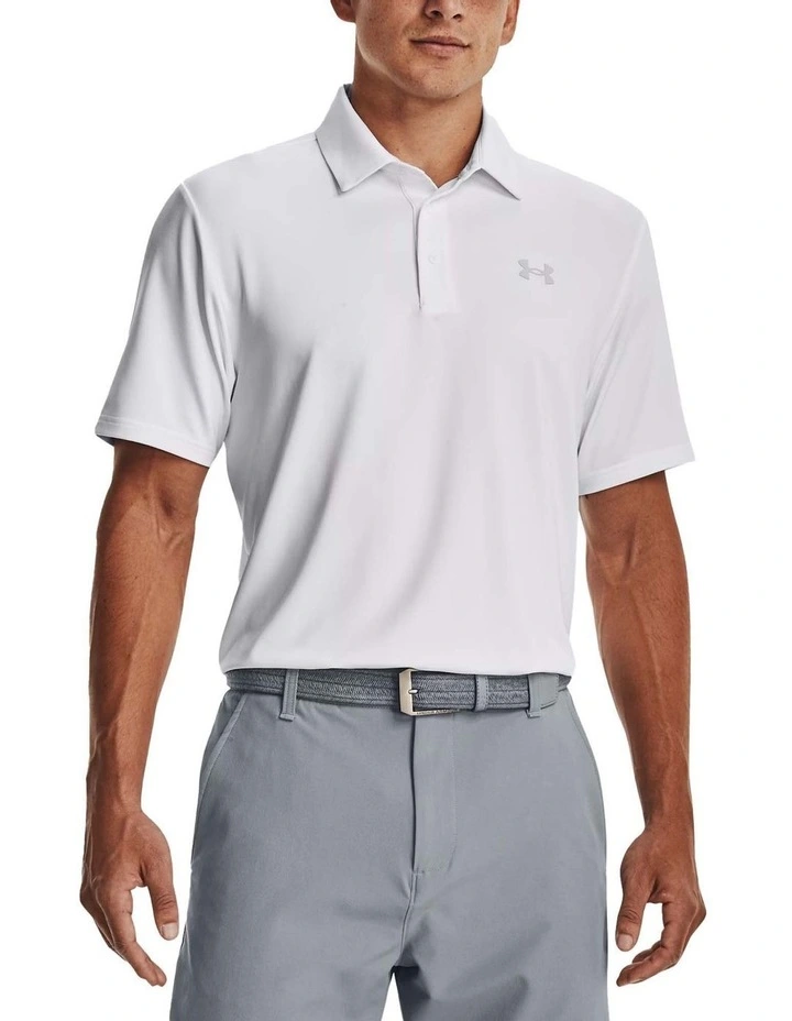 Under Armour Playoff Polo Shirt in White image 1