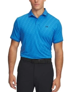 Under Armour Drive Sport Jacquard Polo Shirt in Blue