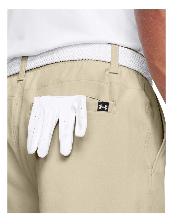 Under Armour Drive 8 Golf Short in Beige image 3
