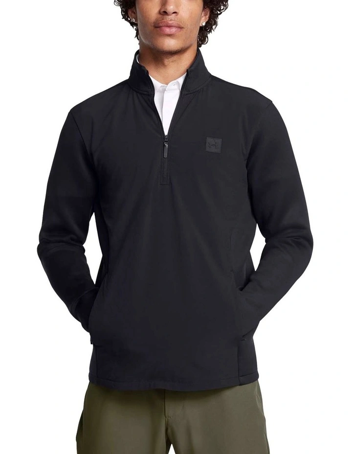 Under Armour Half Zip Sweater in Black image 1