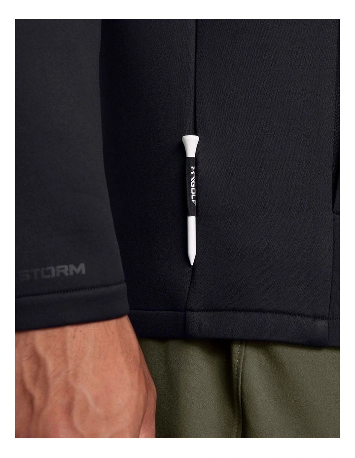 Under Armour Half Zip Sweater in Black image 4