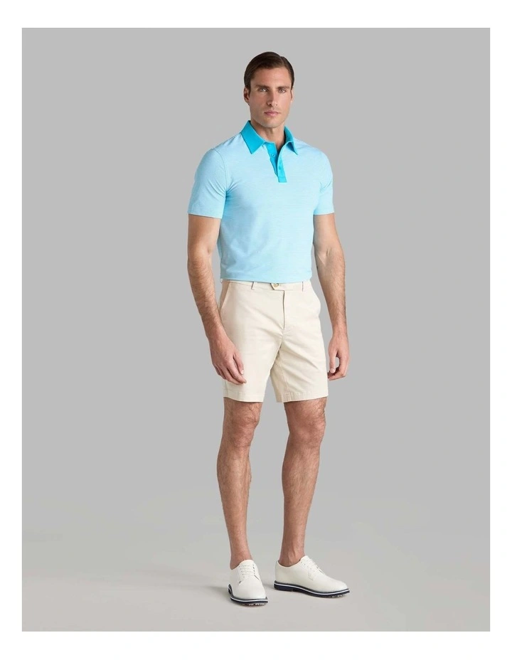 G/Fore Feeder Stripe Fine Tech Jersey Polo Shirt in Blue image 5