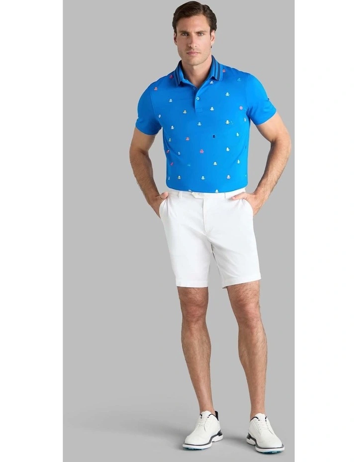 G/Fore Embroidered Tech Jersey Polo Shirt in Lisbon image 5