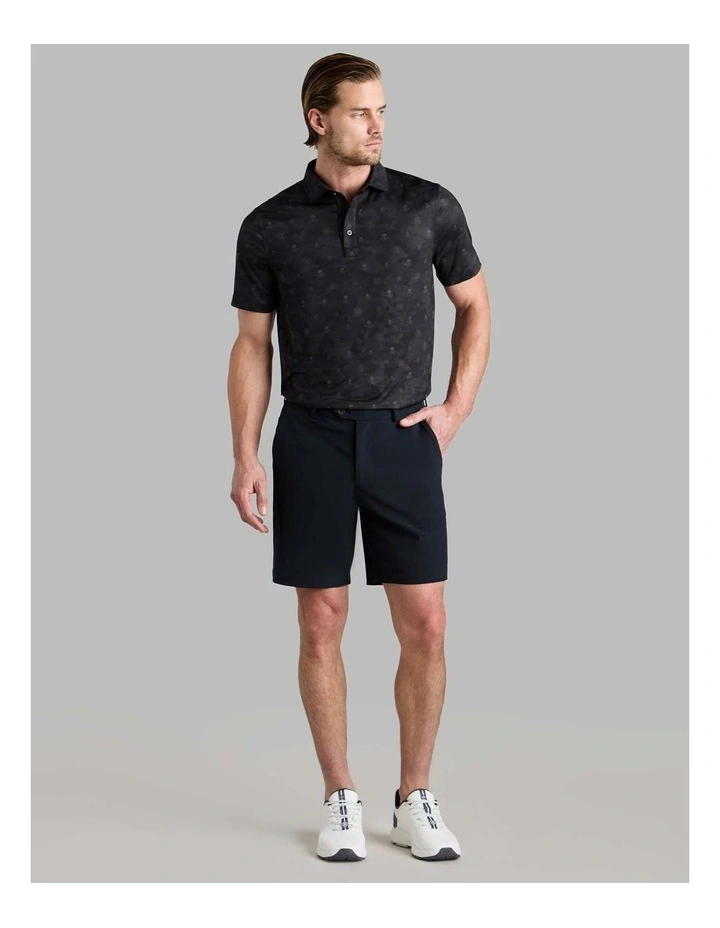 G/Fore Icon Camo Tech Jersey Polo Shirt in Onyx image 5