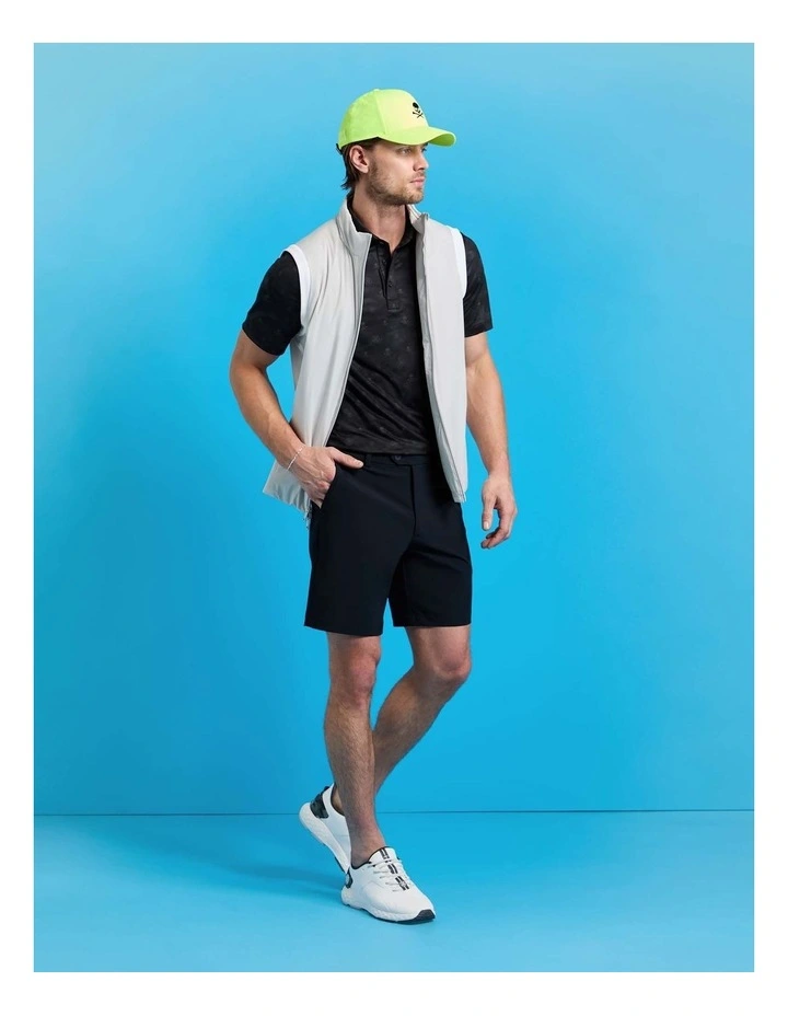 G/Fore Icon Camo Tech Jersey Polo Shirt in Onyx image 6