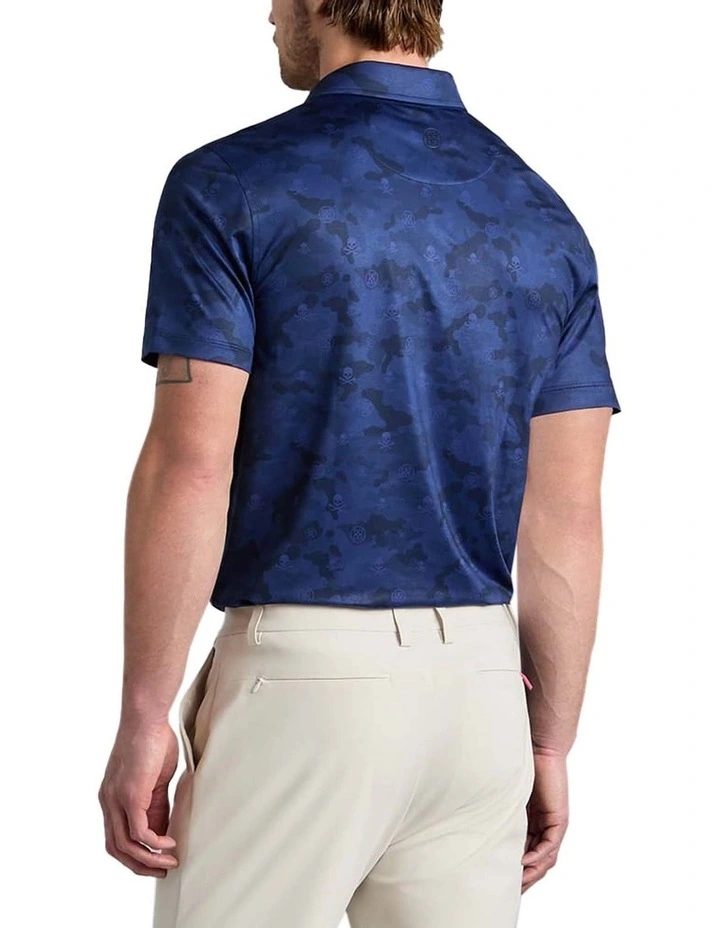 G/Fore Icon Camo Tech Jersey Polo Shirt in Twilight image 2