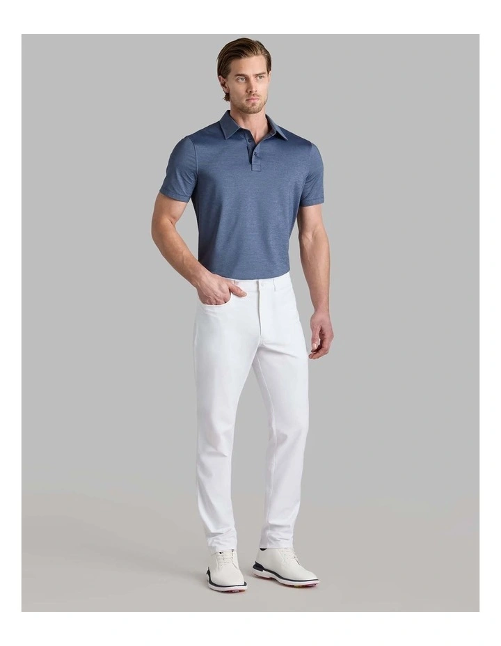 G/Fore Melange Ice Nylon Polo Shirt in Twilight Melange image 4