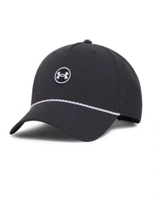 Under Armour Driver Mid Golf Cap in Black