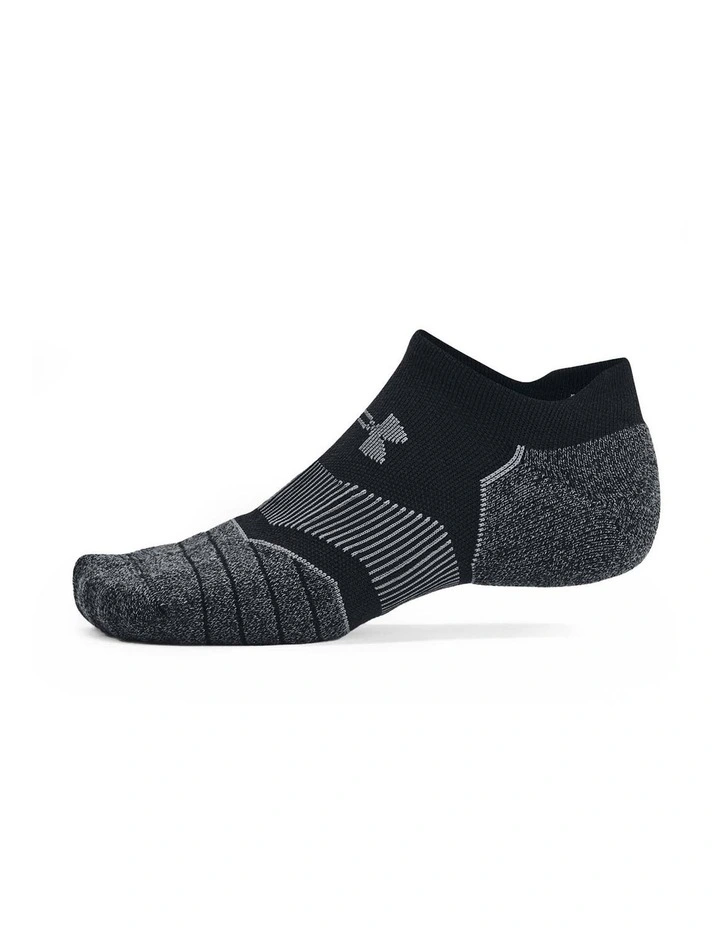 Under Armour Elevated Performance Socks Pack Of 2 in Black image 3