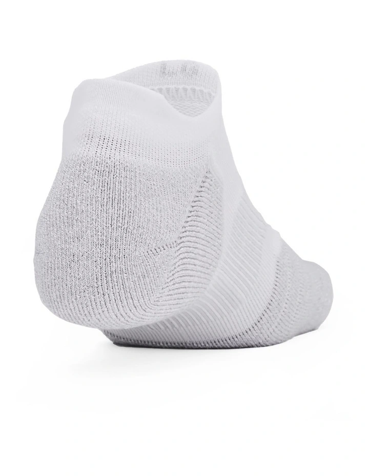 Under Armour Elevated Performance No Show Socks Pack Of 2 in White image 2