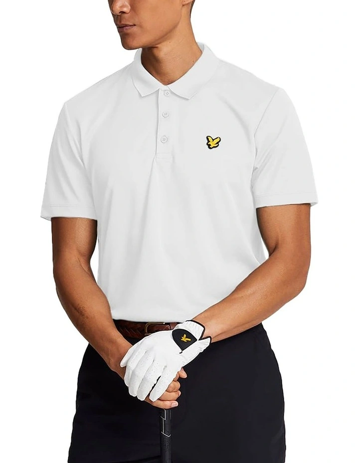 Lyle & Scott Tech Polo Shirt in White image 1