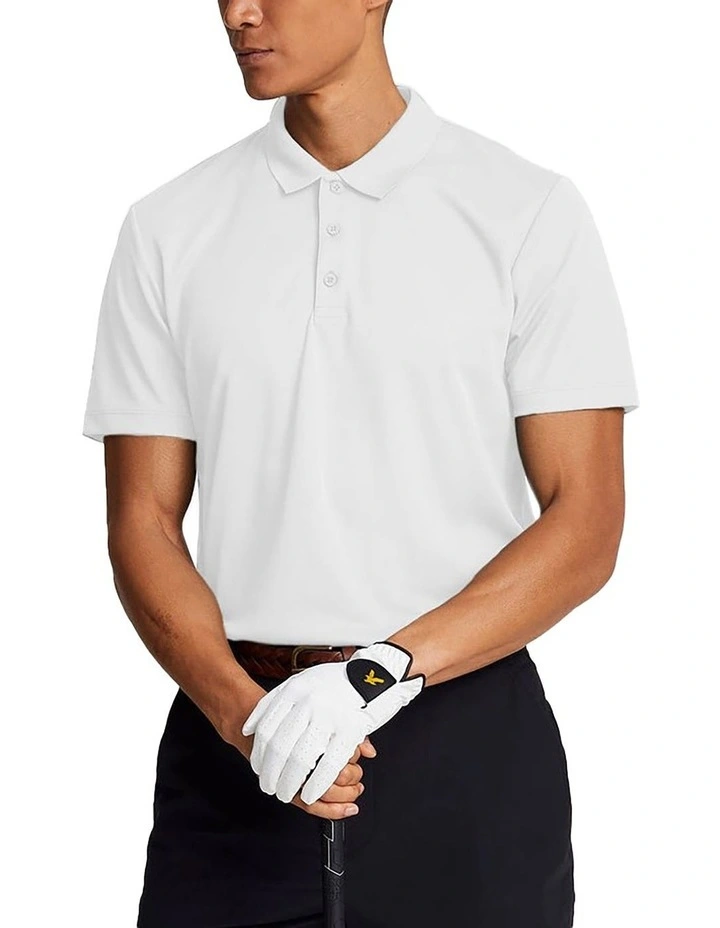 Lyle & Scott Tonal Tech Golf Polo Shirt in White image 1