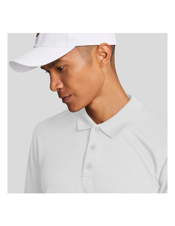 Lyle & Scott Tonal Tech Golf Polo Shirt in White image 3
